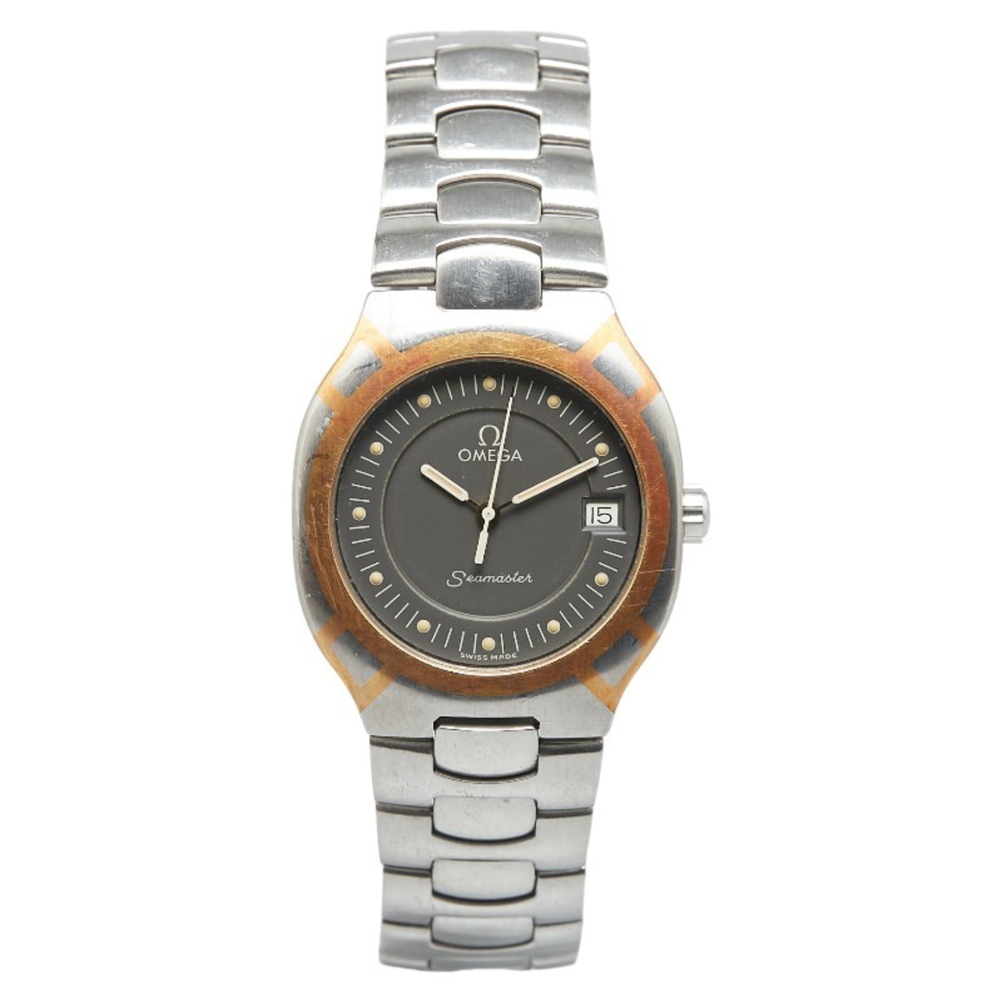 OMEGA Seamaster Polaris Watch Quartz Grey Dial Stainless Steel Men's — Good