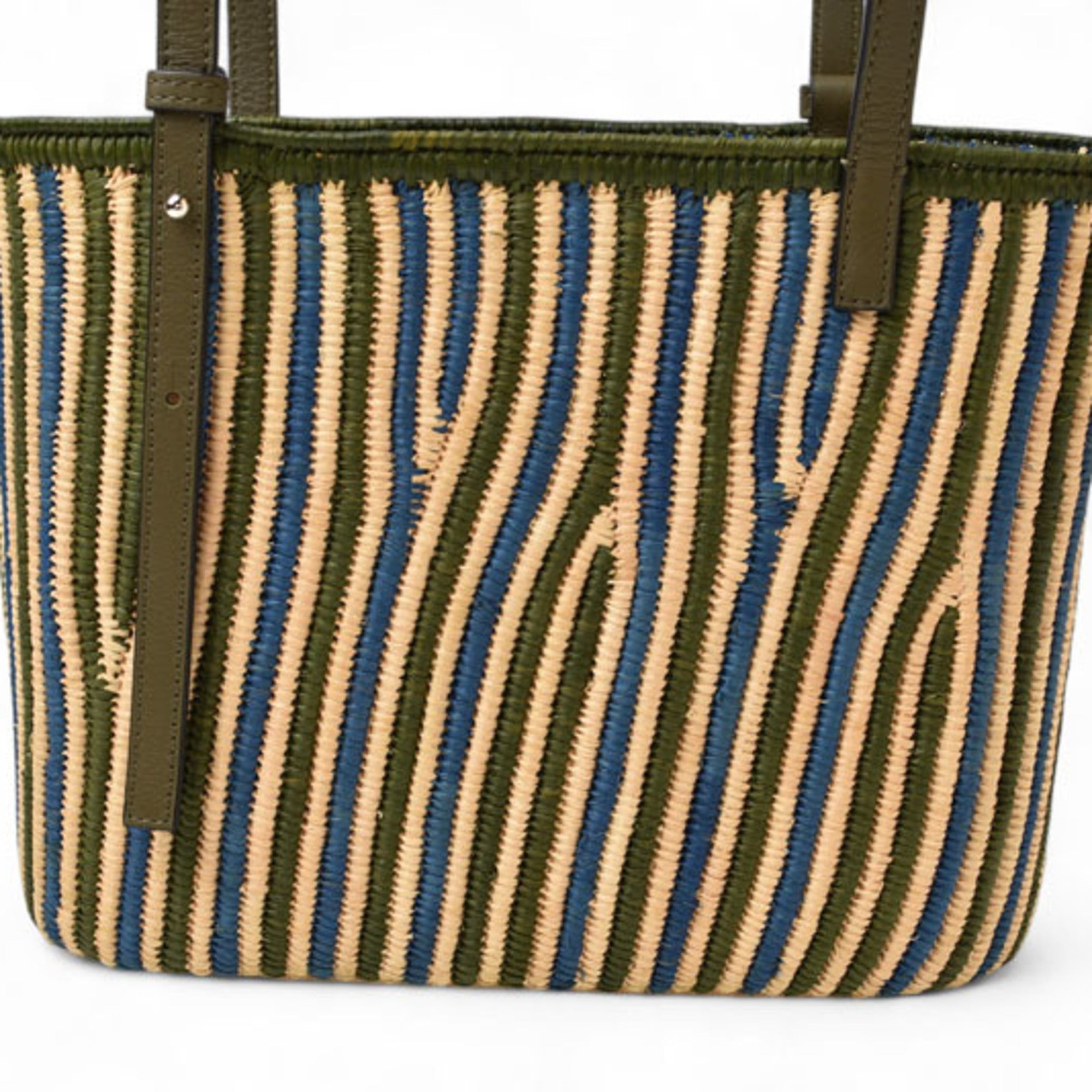 LOEWE Basket Bag Small Net-a-Porter Khaki — Like New