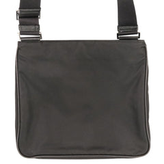 PRADA Re-Nylon Saffiano Leather Triangle Logo Plate Shoulder Bag 2VH118 Black (Men's & Women's) — Like New