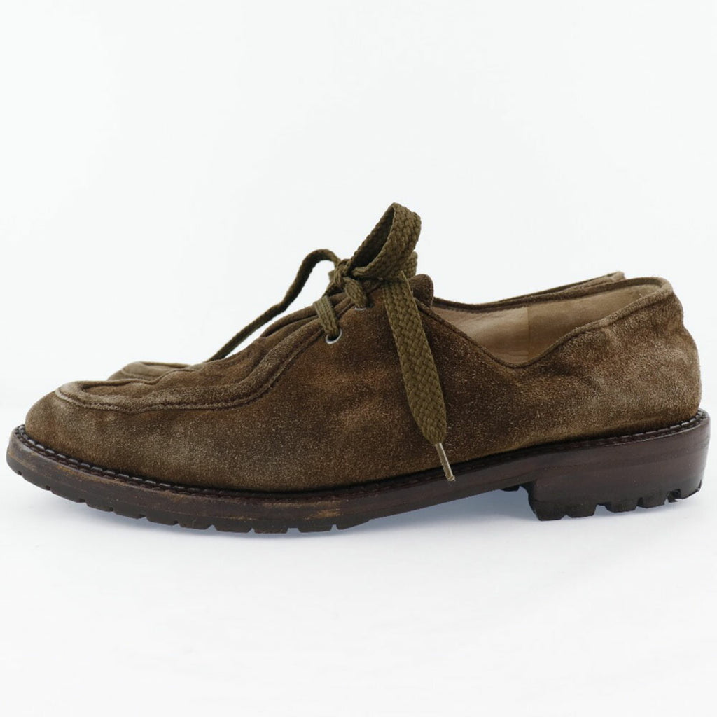 Chanel Cocomark Suede Brown Ladies Moccasin B-Rank