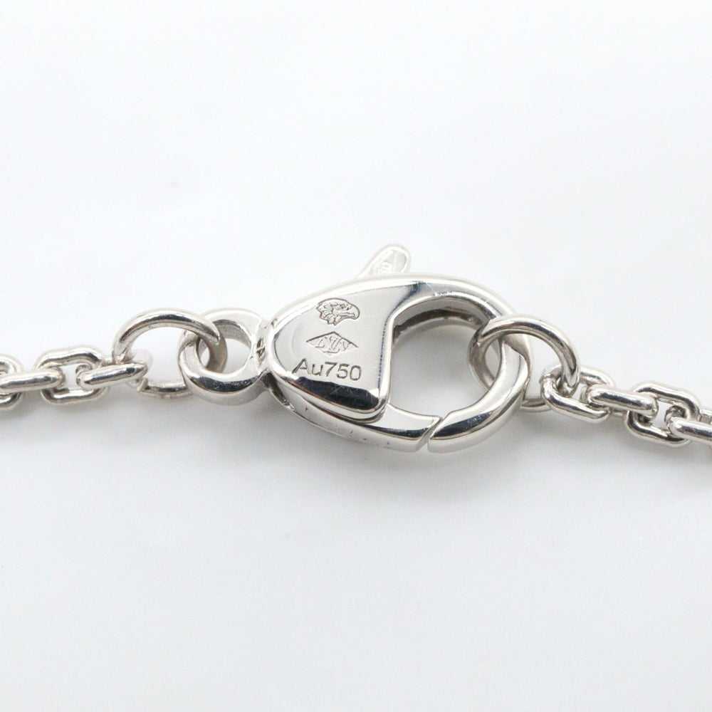 Louis Vuitton Pendant Volte 1 GM Diamond Necklace, 18K White Gold (18KWG), Diamond, Men's/Women's, Silver/Clear Tone — Like New