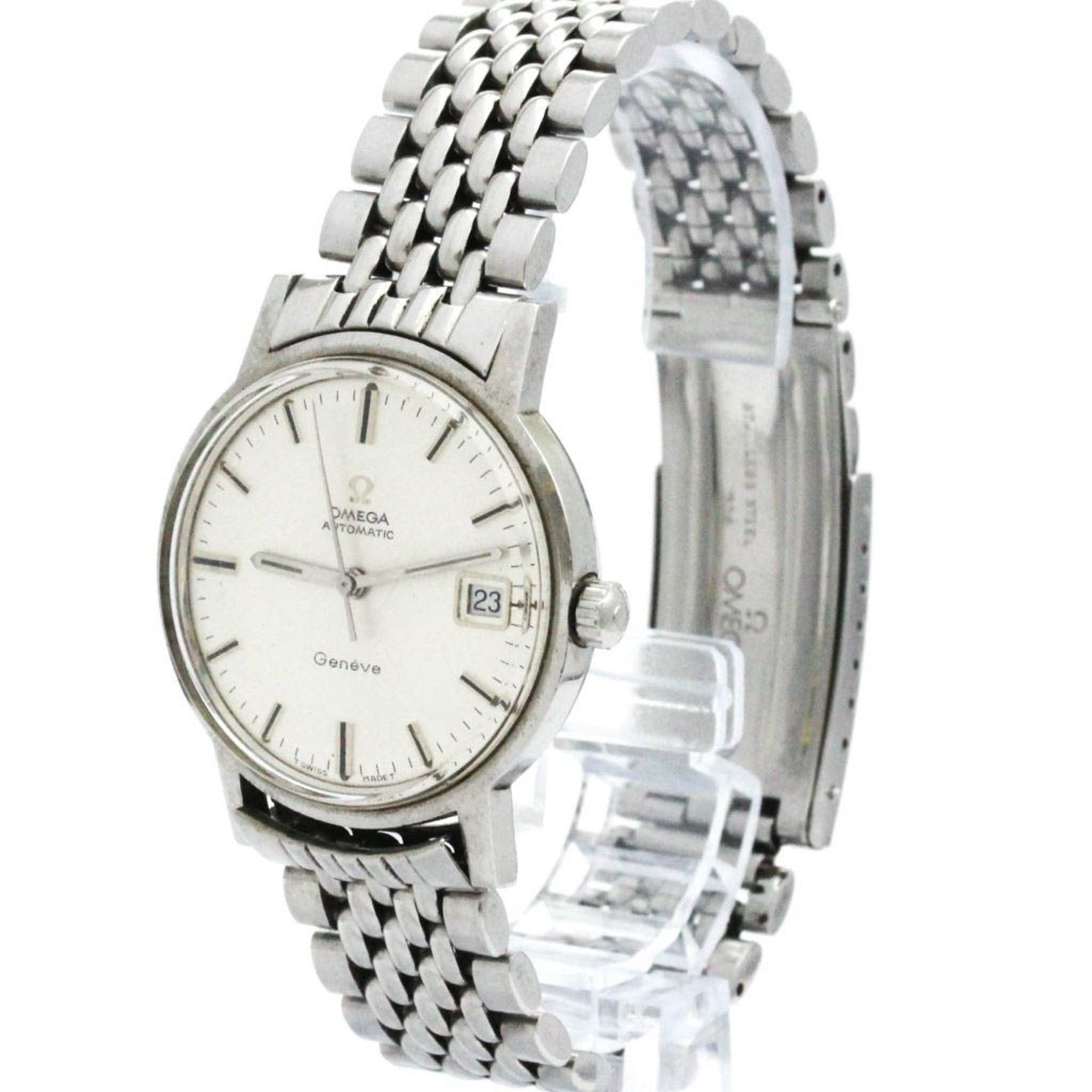 Vintage OMEGA Geneve Date Cal 565 Rice Bracelet Automatic Watch 166.070 BF579723