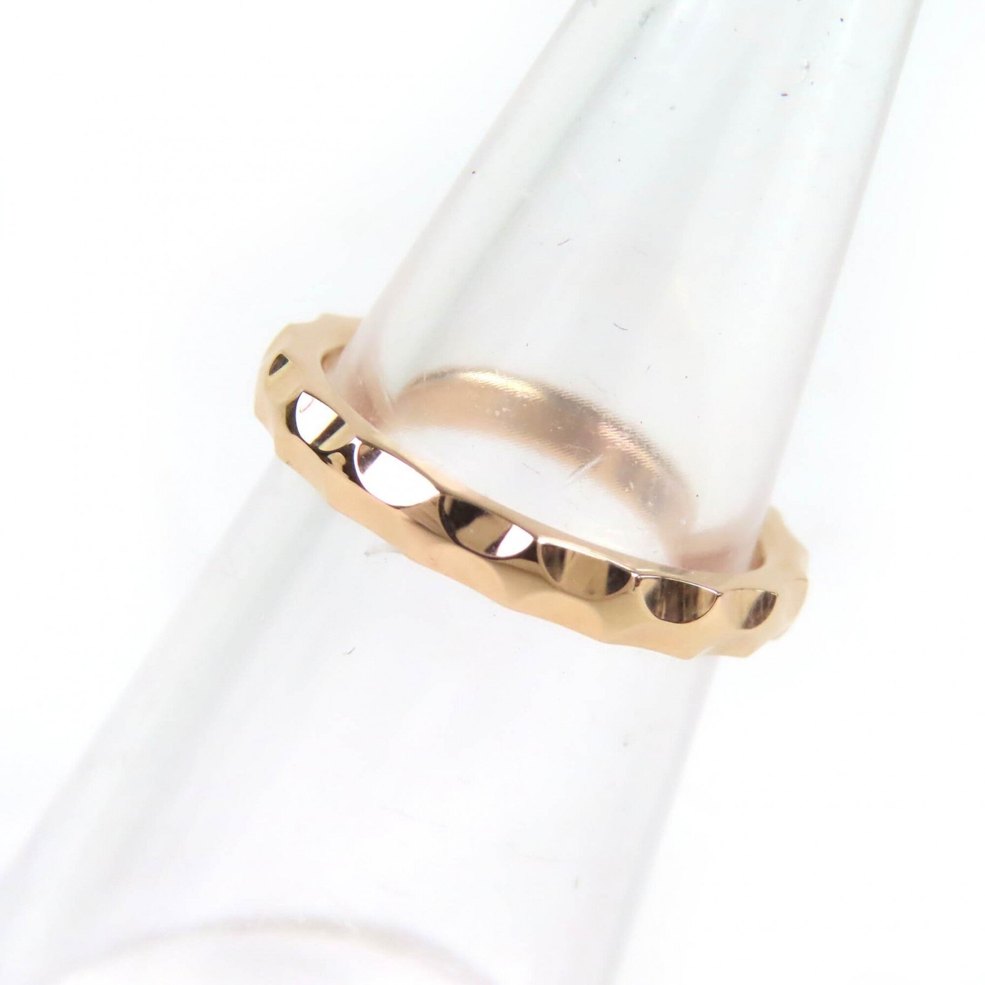 LOUIS VUITTON 085729 Alliance Monogram Infini Ring, AU750 18K 750 (PG), Current Model, Pink Gold, Weight 3.65g, Women's — Like New