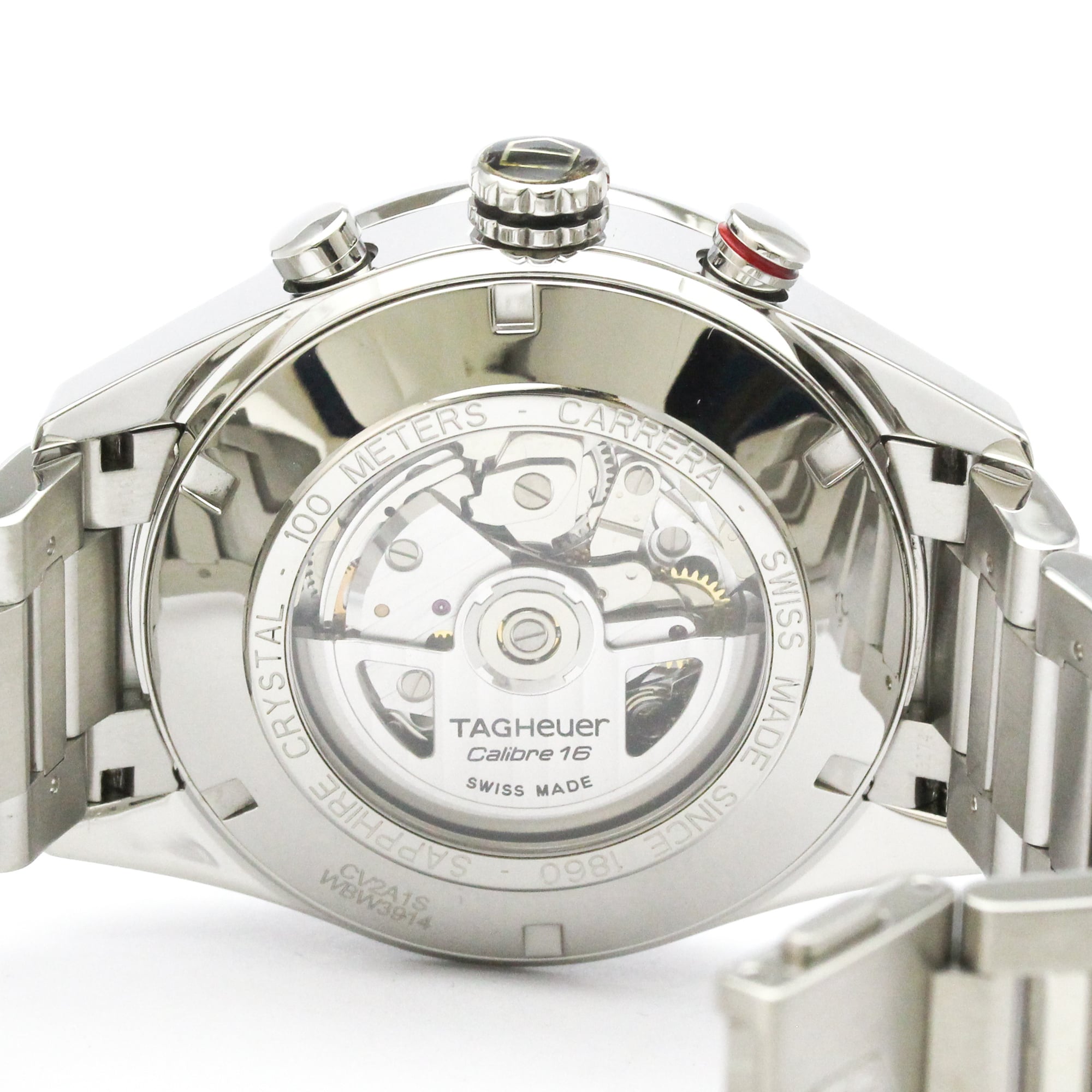 TAG HEUER Carrera Calibre 16 Chronograph Day Date Watch CV2A1S Polished — Very Good