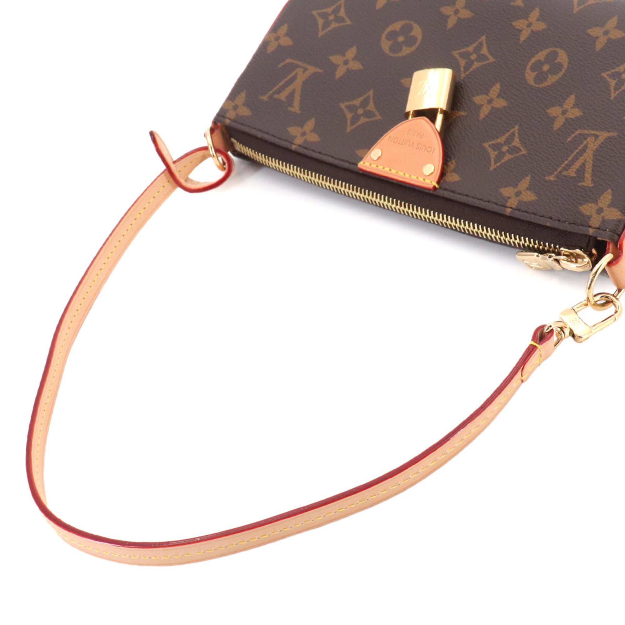 Louis Vuitton Monogram Pochette Tirette Mini 2-way Shoulder Handbag Brown M12859 RFID — New - Store Return
