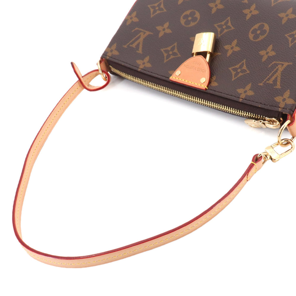 Louis Vuitton Monogram Pochette Tirette Mini 2-way Shoulder Handbag Brown M12859 RFID — New - Store Return
