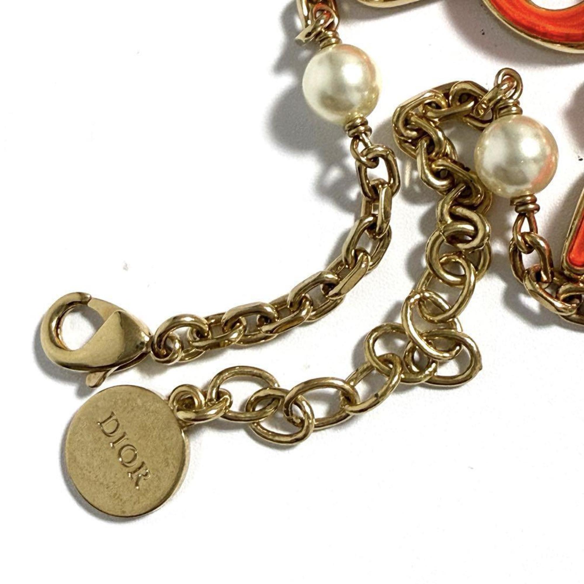 Christian Dior Dior Women's Logo Bracelet Orange — Like New