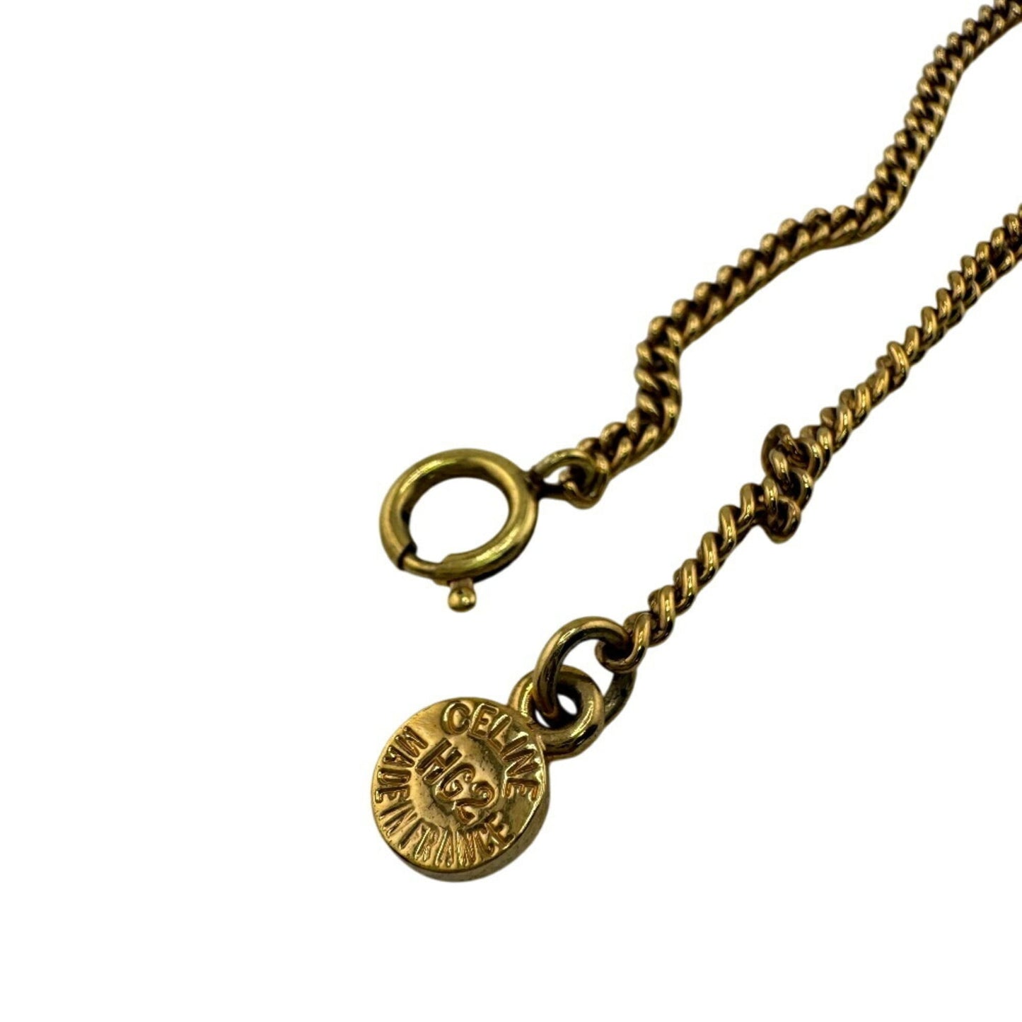 CELINE Macadam GP x Rhinestone Gold Bracelet for Women