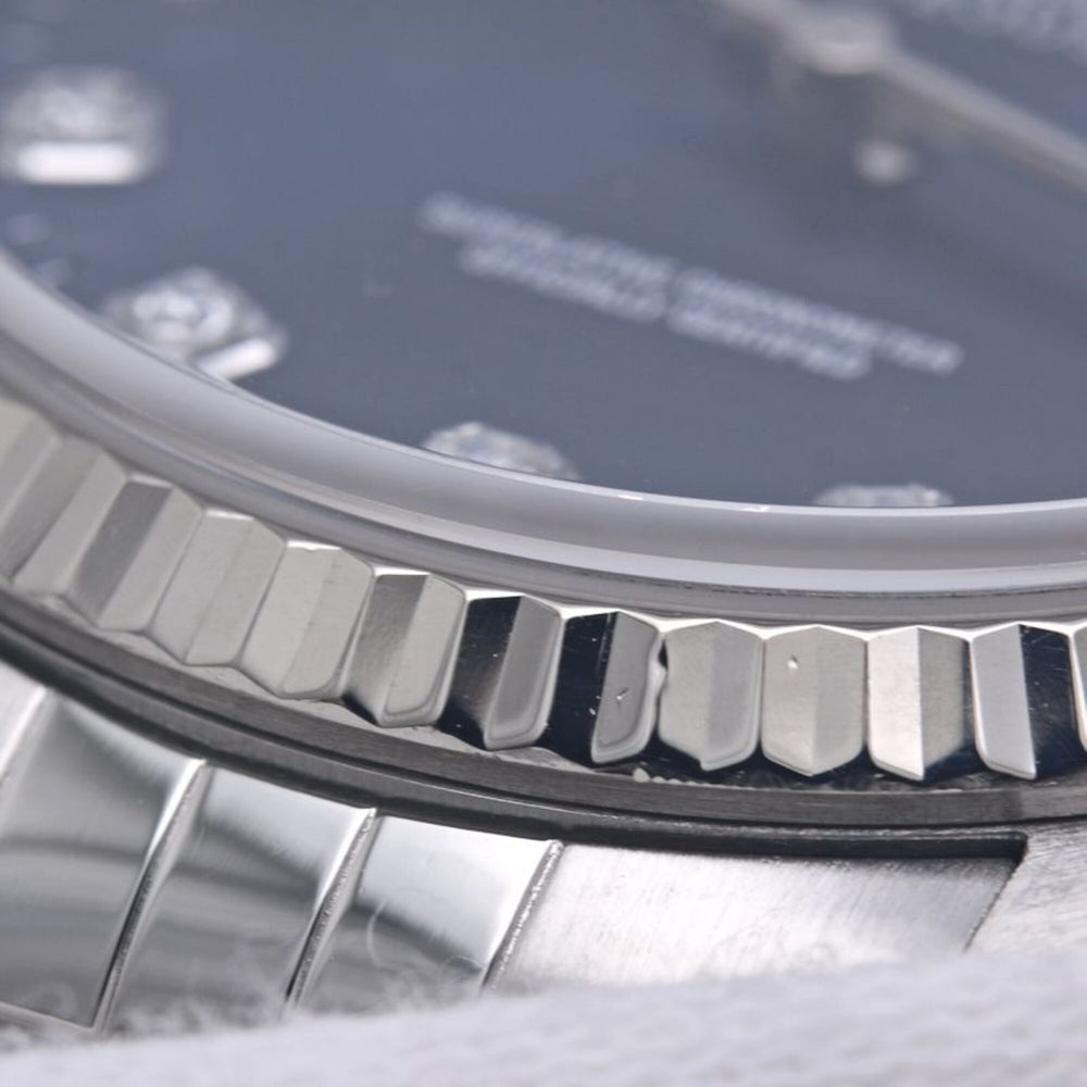 ROLEX Datejust 10P Diamond 16234G Men's Watch 18K White Gold x Stainless Steel 40300 — Good