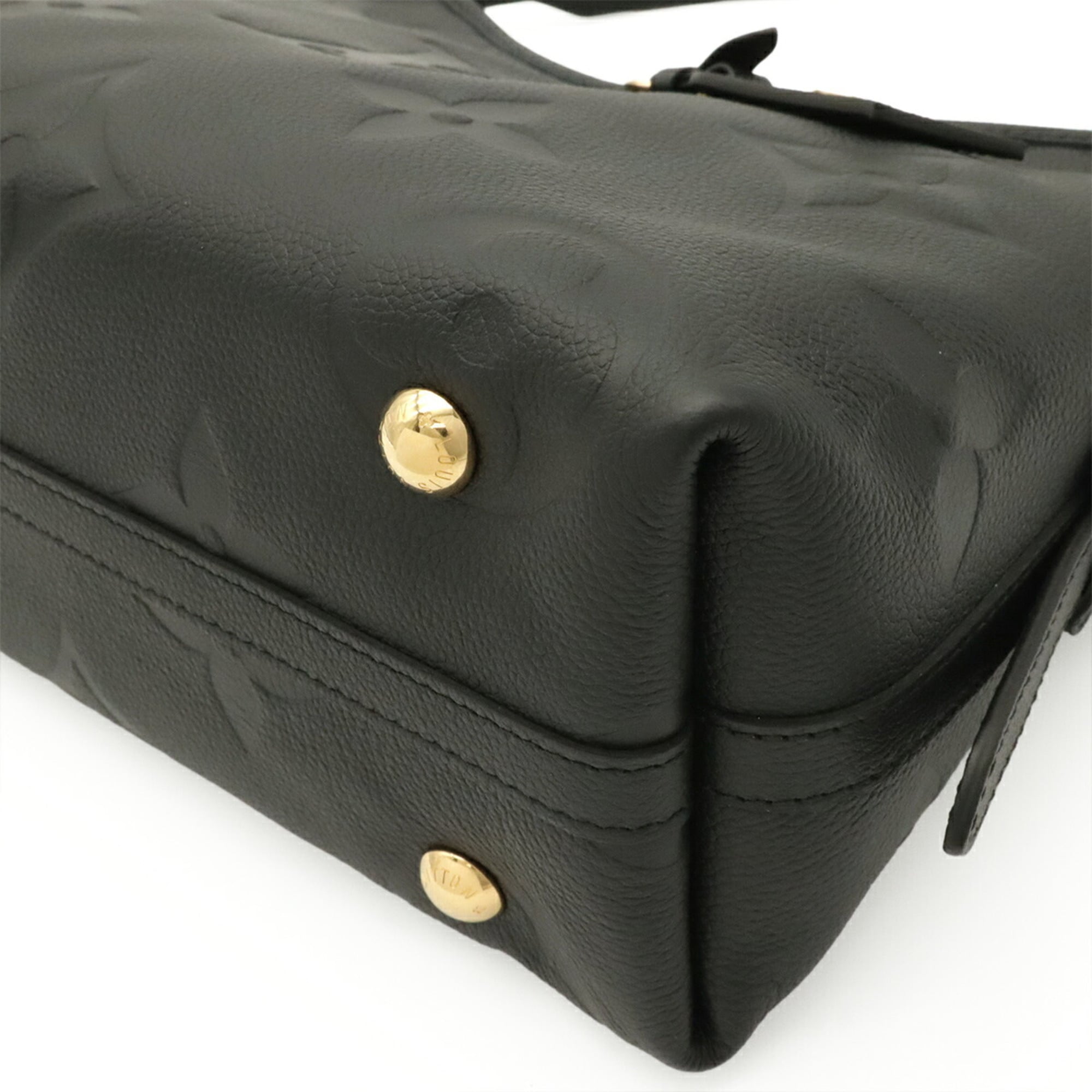 LOUIS VUITTON Louis Vuitton Monogram Empreinte Carryall Zip NM PM Shoulder Bag Noir Black M46288 — New - Store Return