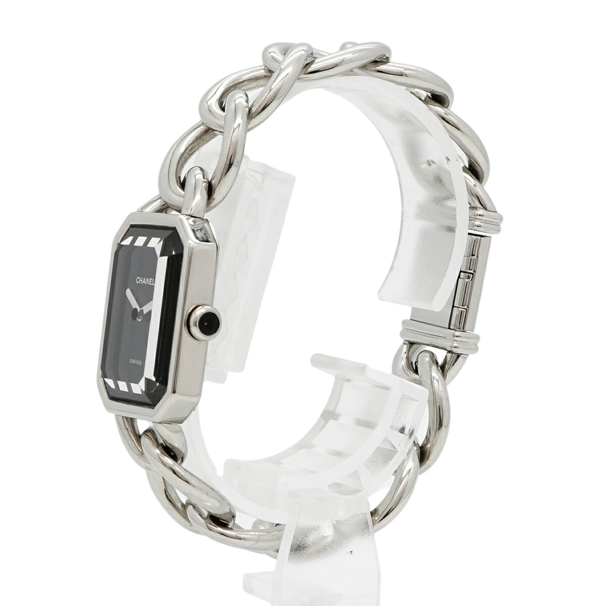 Chanel Première L Chain H0452 Black Dial Women's Watch — Good