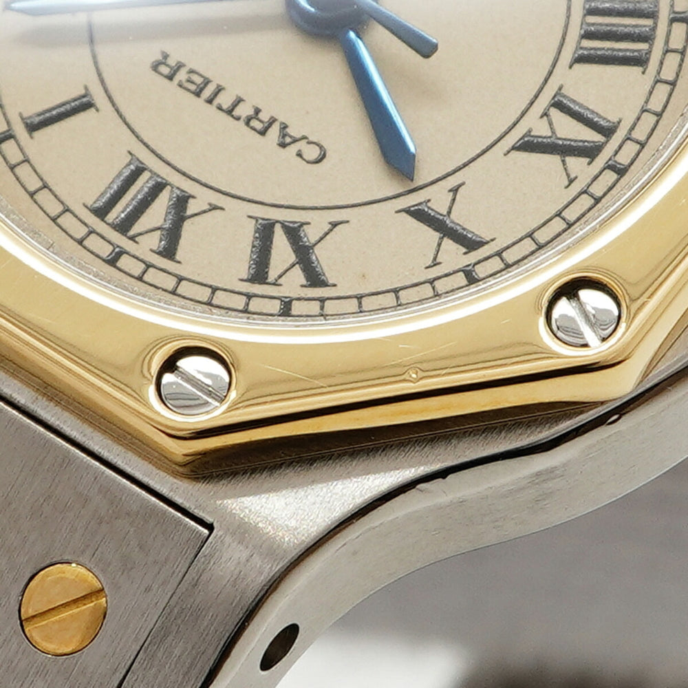 Cartier Santos Octagon SM W2001683 Beige Dial Women's Watch — Very Good