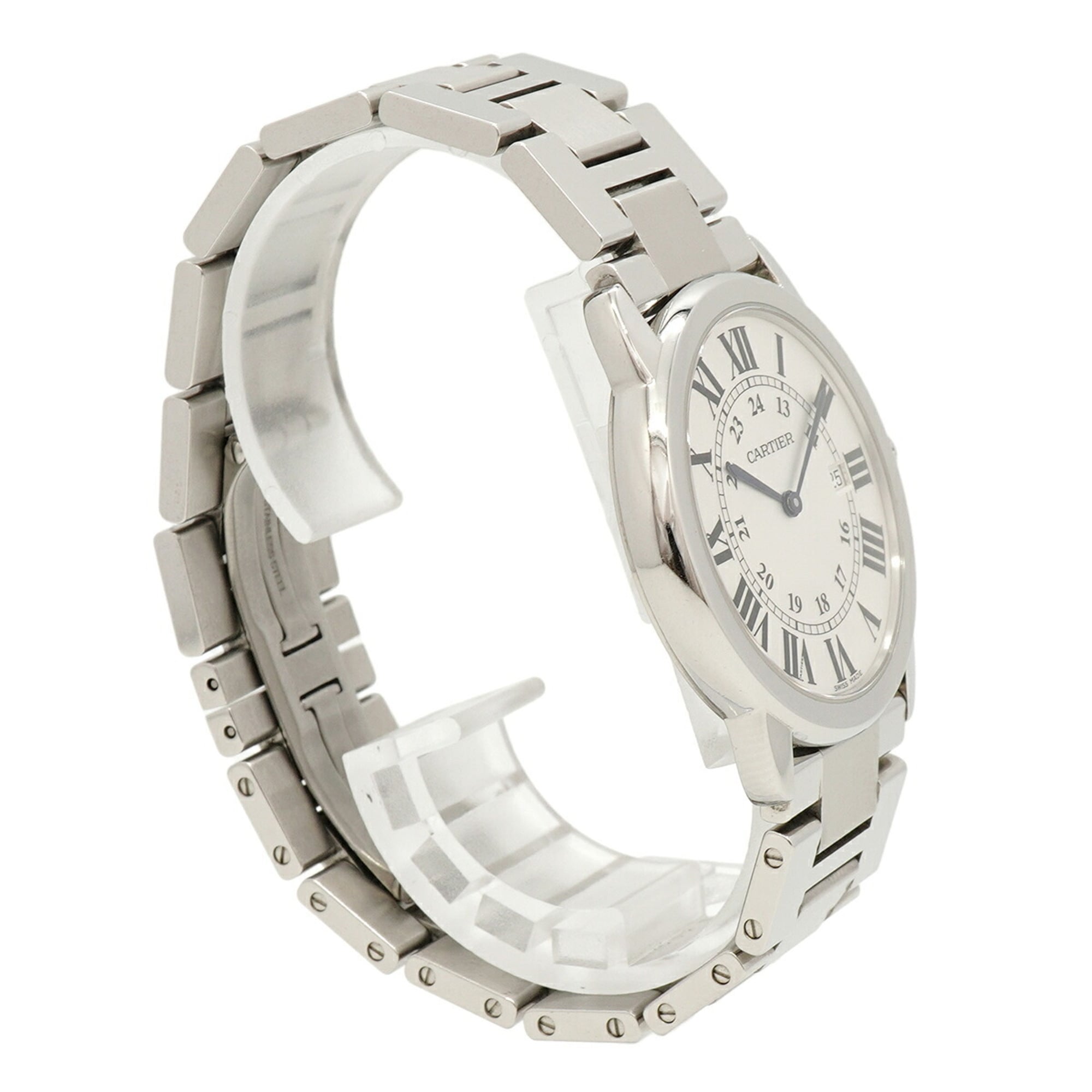 Cartier Ronde Solo LM W6701005 Silver Dial Men's Watch — Good