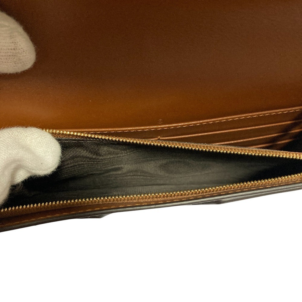 GUCCI GG Matelasse Leather Wallet, Chain Shoulder Bag, 723787, Brown, Women's — Like New