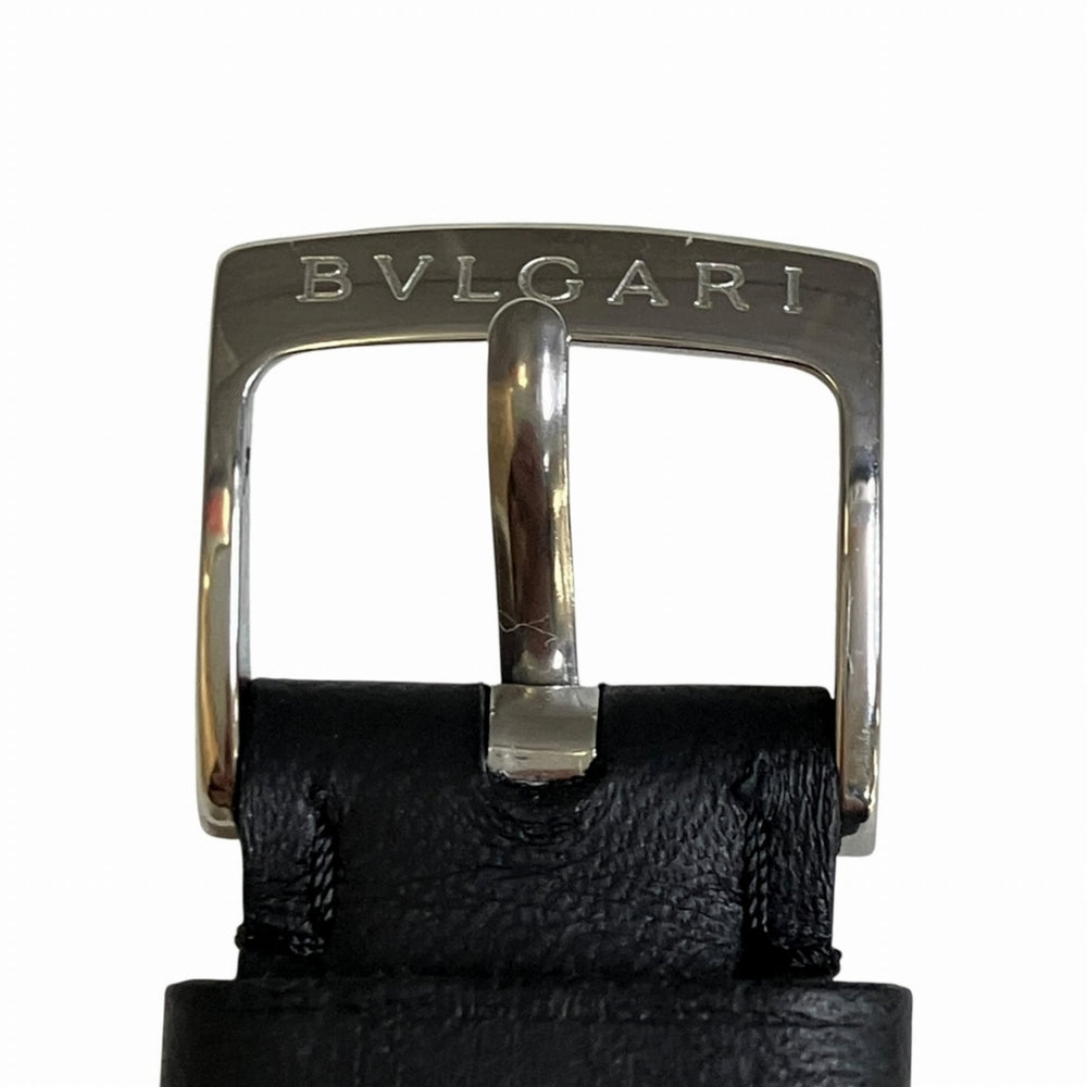 Bulgari BVLGARI Solo Tempo watch, total weight 38.1g, stainless steel, genuine leather strap, quartz movement, ST35S — Good