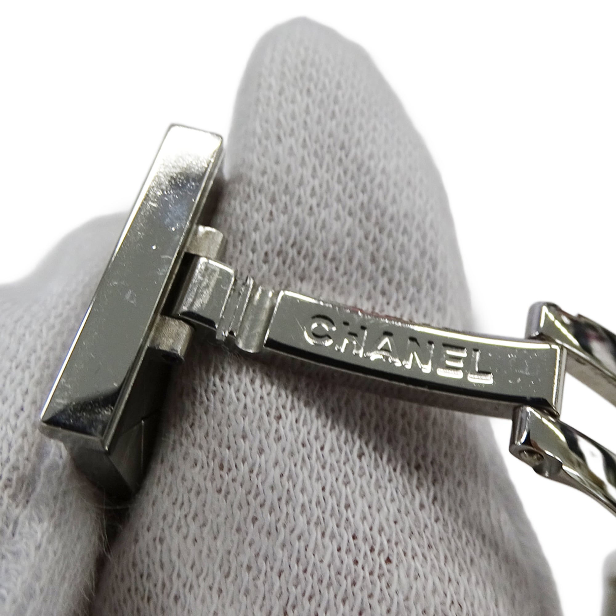 Chanel CHANEL Women's Watch, Brand Name, Matelassé, Quartz, Stainless Steel (SS), H0009, Silver, Black — Good