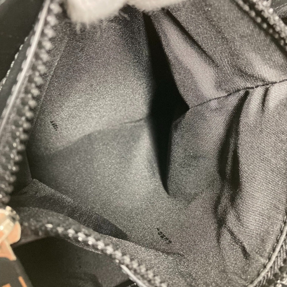 FENDI 7V35 Shoulder Bag FF Tote Canvas Leather Men's Women's Black — Like New