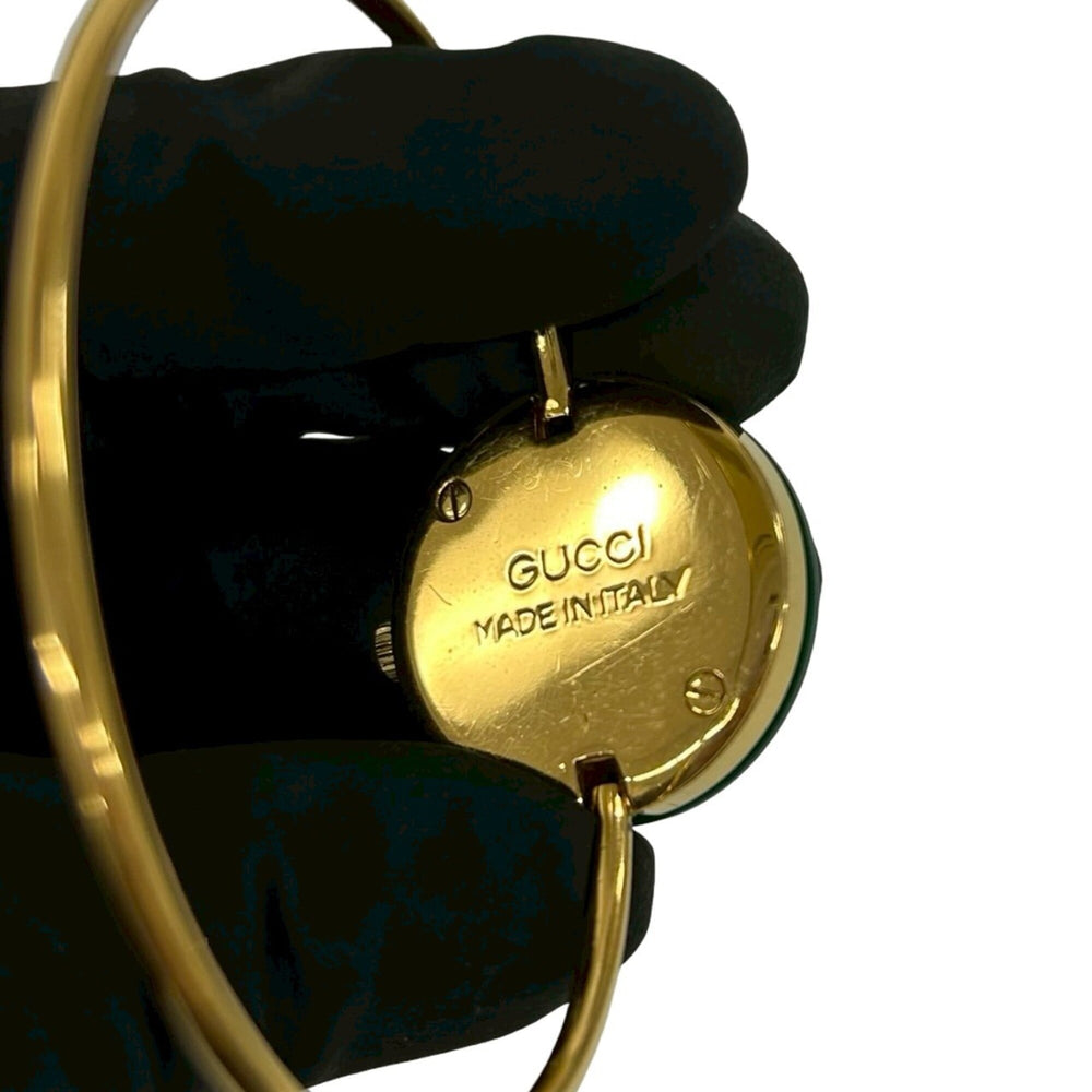 GUCCI Vintage Changeable Bezel Sherry Line GP Quartz Wristwatch Gold 32094 — Good