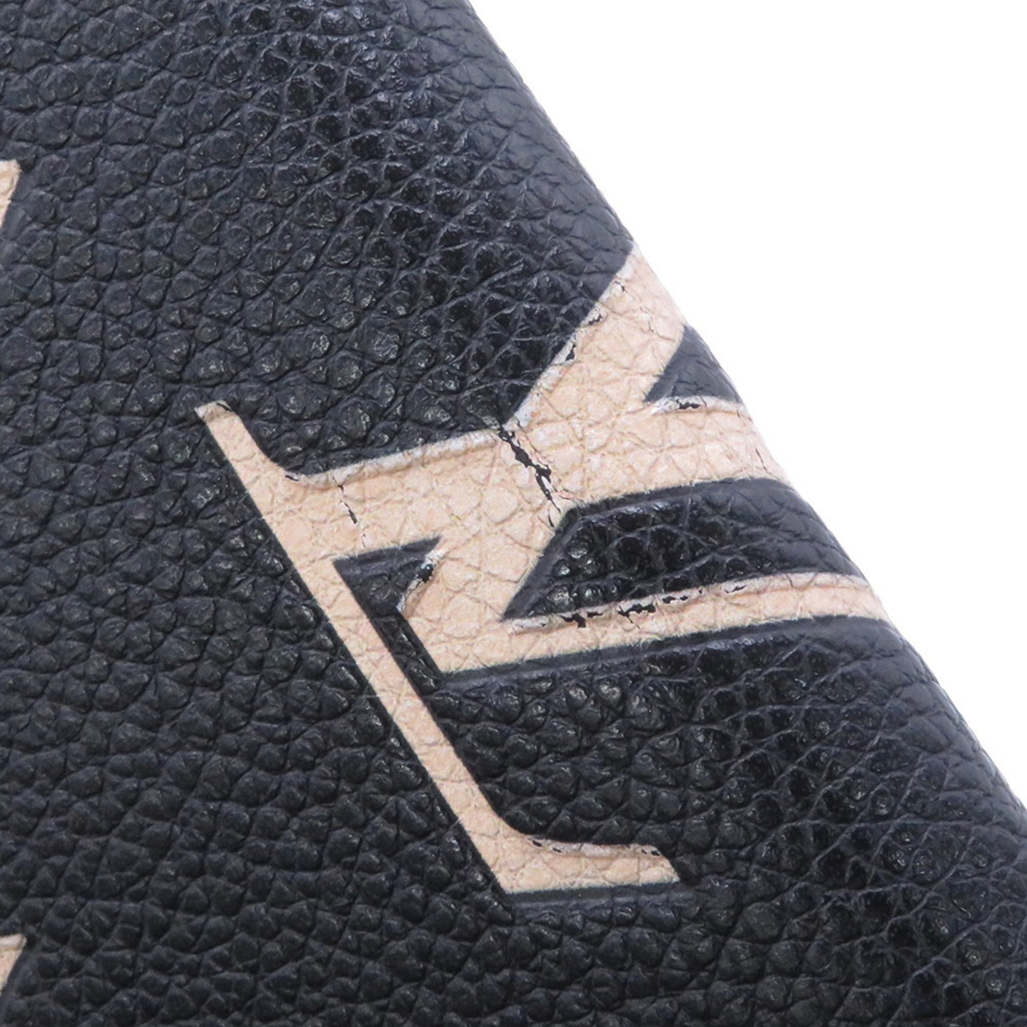 Louis Vuitton Bicolor Monogram Empreinte Victorine Wallet M80968 Black/Beige