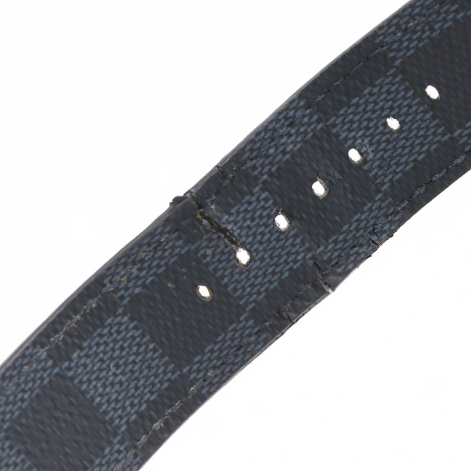 Louis Vuitton Tambour Damier Graphite QA073 SS Quartz Watch — Good
