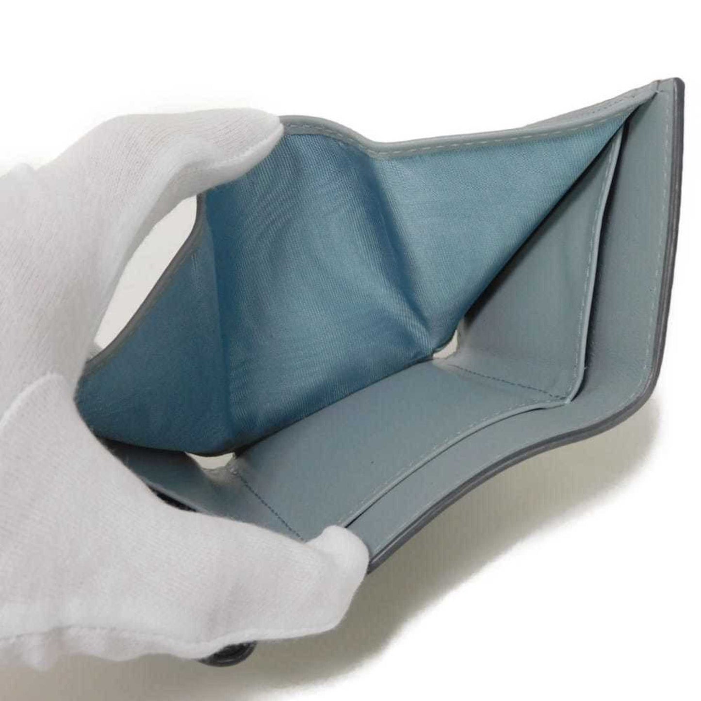 Christian Dior Dior Saddle Mini Tri-fold Wallet, Compact, with Bill Compartment, Card Case, and Coin Gray, S5653CCEH, for Men Women