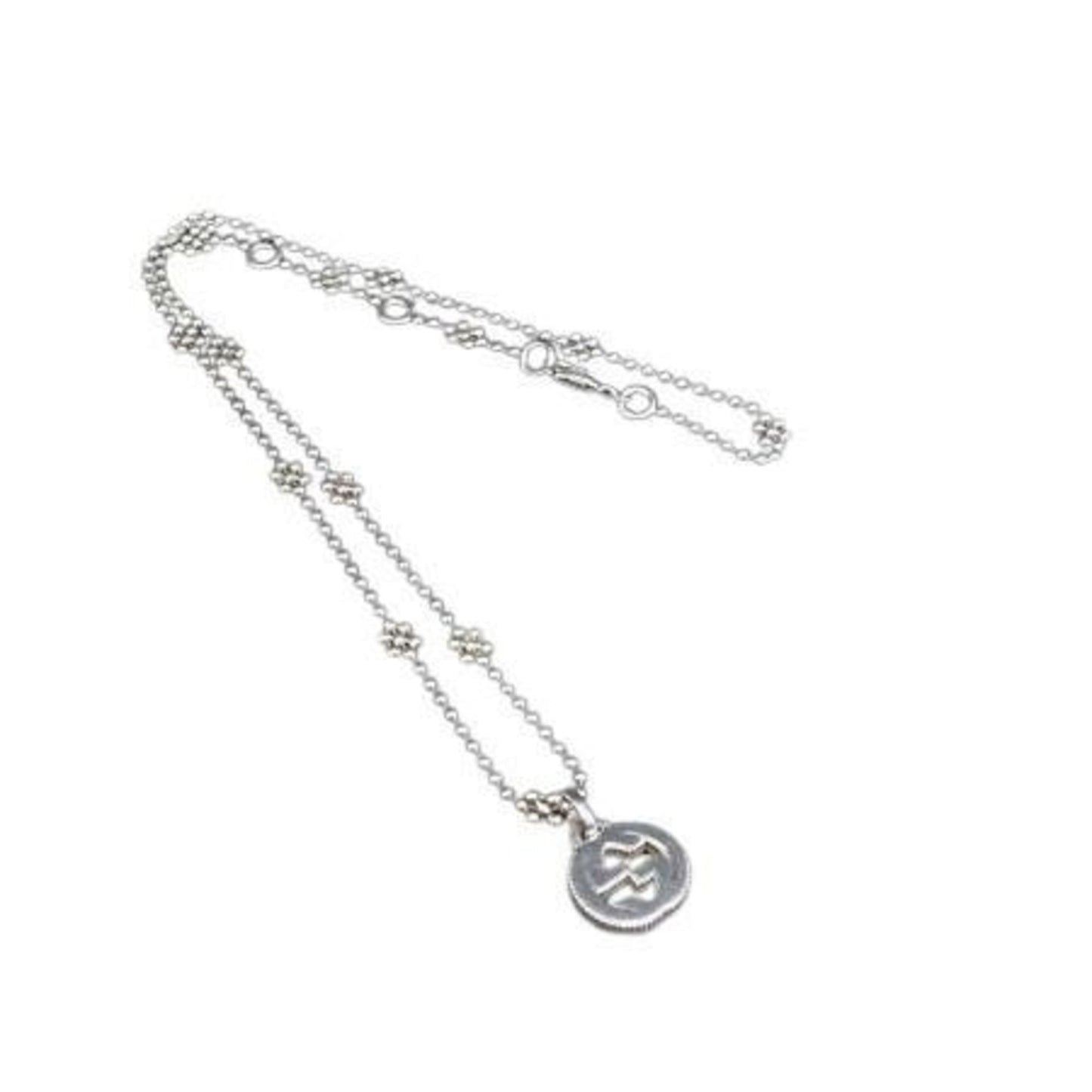 GUCCI Interlocking G Necklace in Silver SV925 for Women