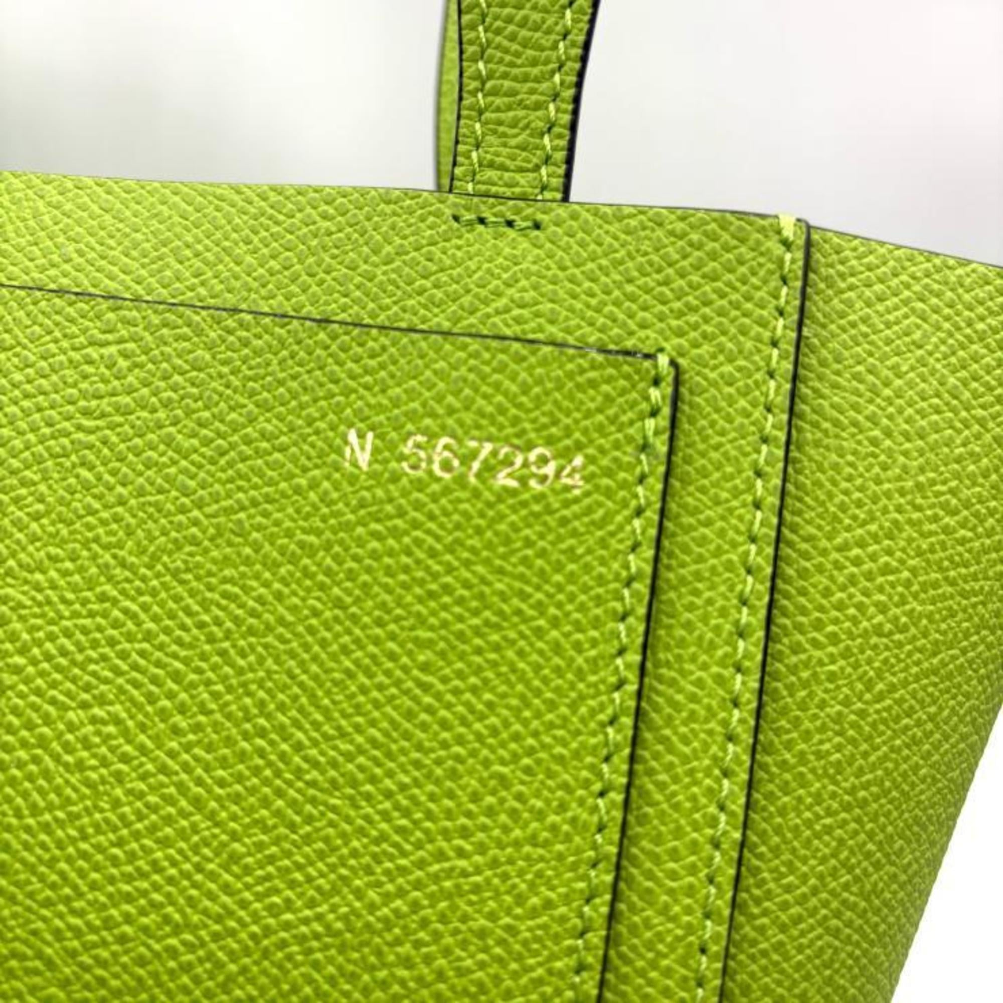 Valextra Bucket Micro Shoulder Bag, Apple Green (WBSF0090028LOCTFVE) — Like New