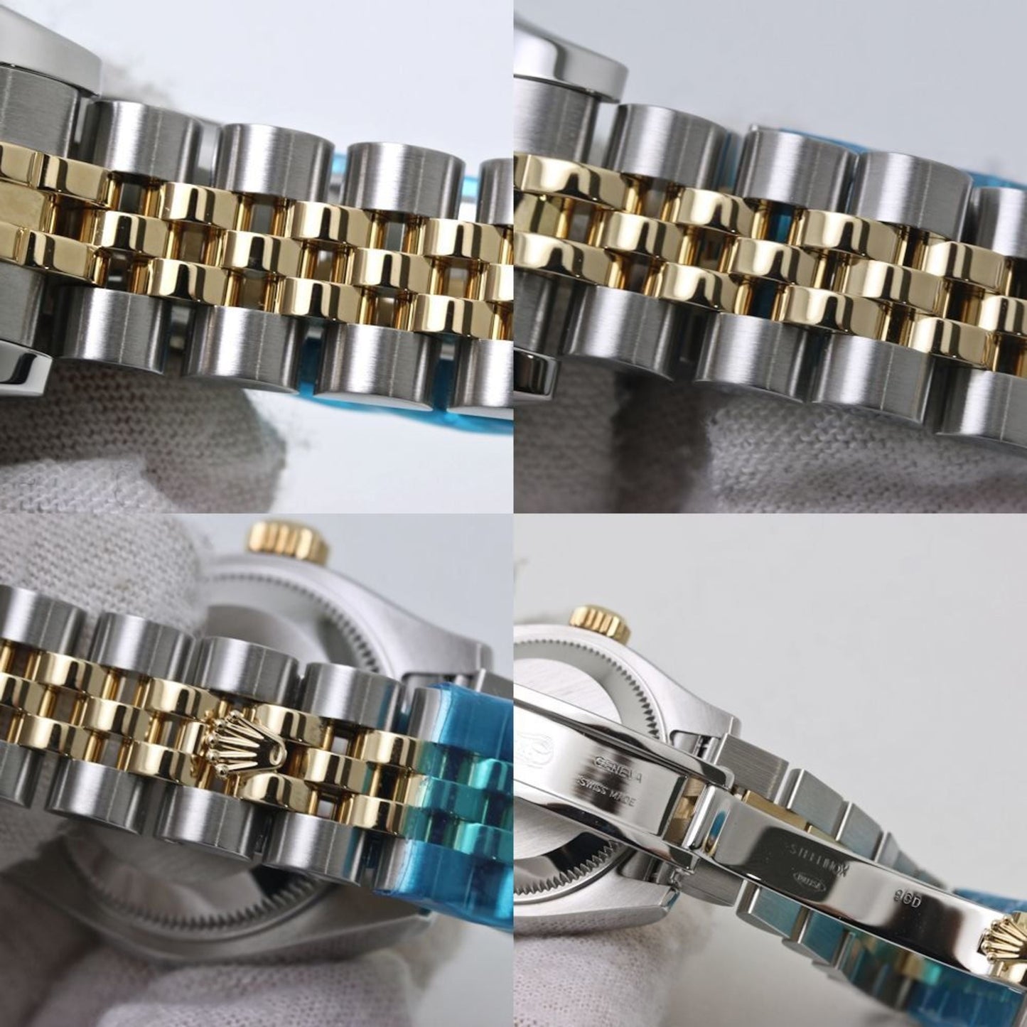 ROLEX Rolex Datejust White Roman numerals, random number 179173, women's watch in 18K yellow gold and stainless steel, 40129