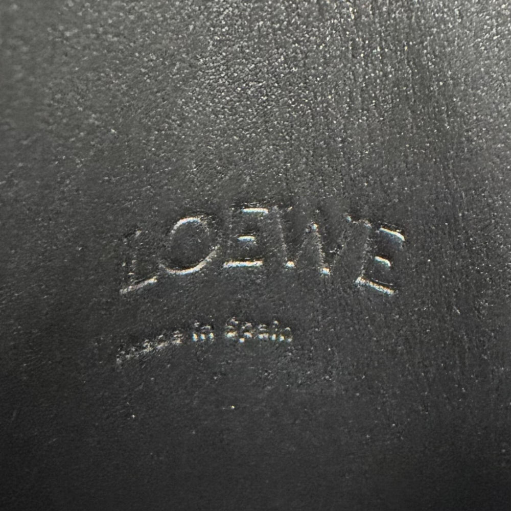 LOEWE C630R12X01 Classic Calfskin Dice Pocket Anagram Shoulder Bag, Black, Made in Spain, Women's, with Dust Bag — Like New