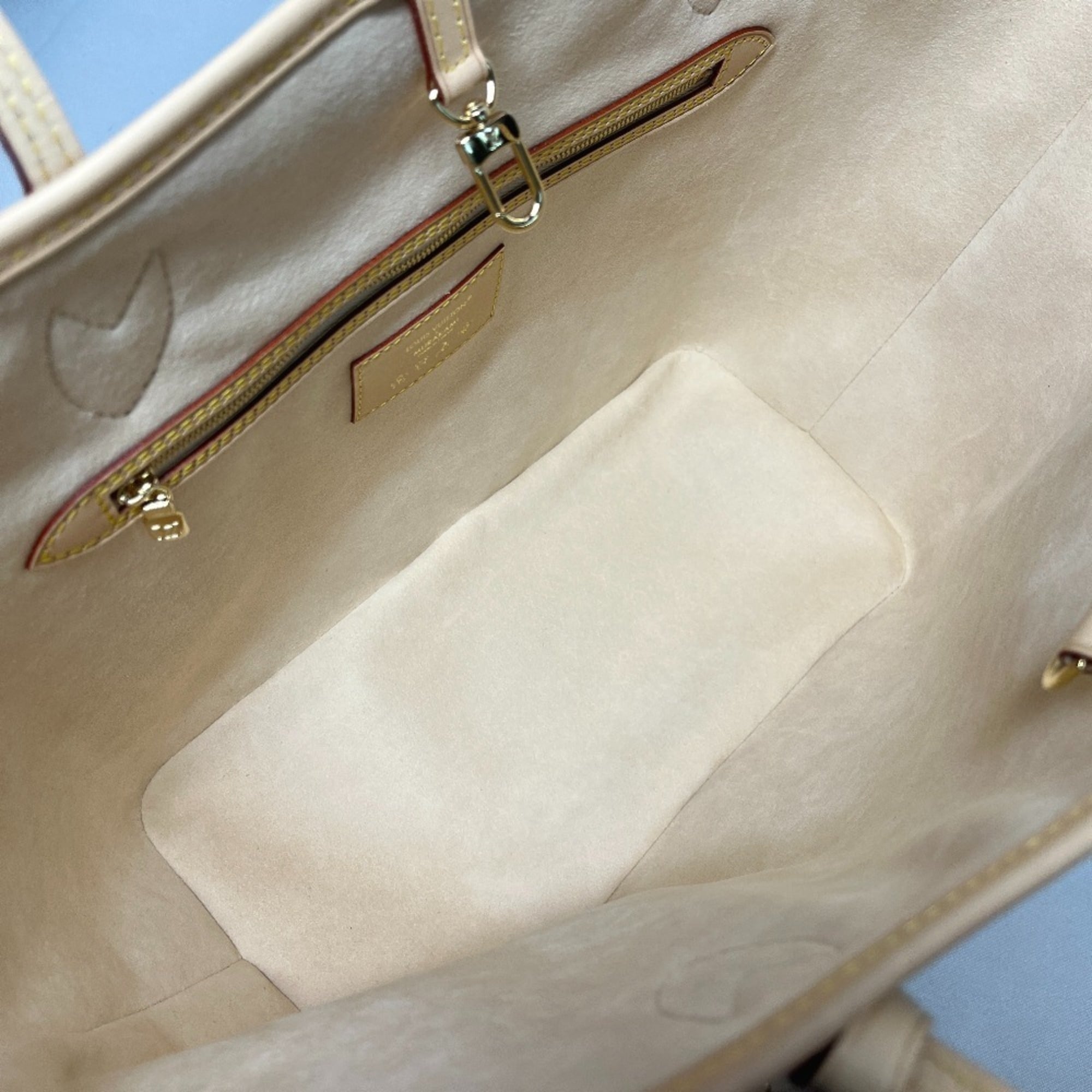 LOUIS VUITTON M27787 LV × TM Takashi Murakami Collaboration Neverfull MM Handbag with Pouch, Tote Bag, Monogram Multicolor Canvas, Women's, Blanc White — New