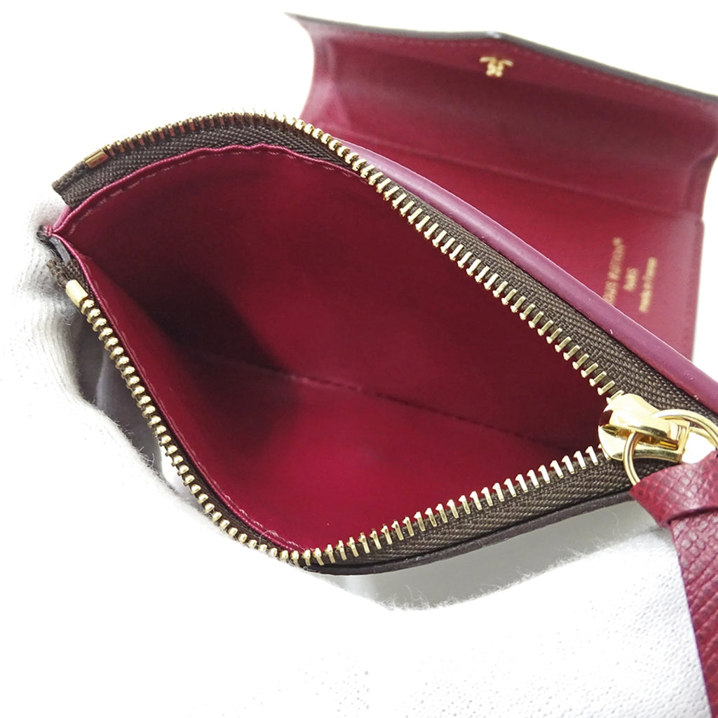 Louis Vuitton Monogram Tri-fold Wallet, Women's Portefeuille Victorine, Fuchsia, M41938, Brown, Pink, Purple, Mini Wallet