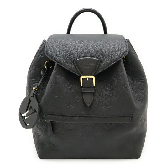 LOUIS VUITTON Monogram Empreinte Montsouris PM Backpack in Noir and Black (M45205)