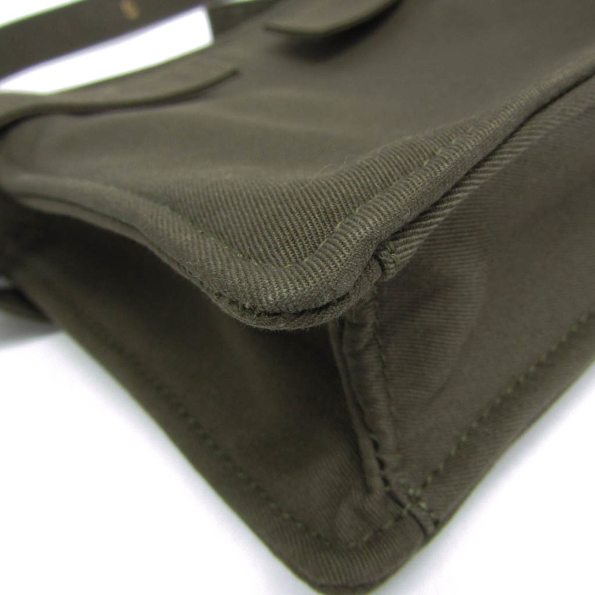 Burberry Mini Trench Tote 8092089 Men,Women Cotton Canvas Shoulder Bag Khaki — Like New