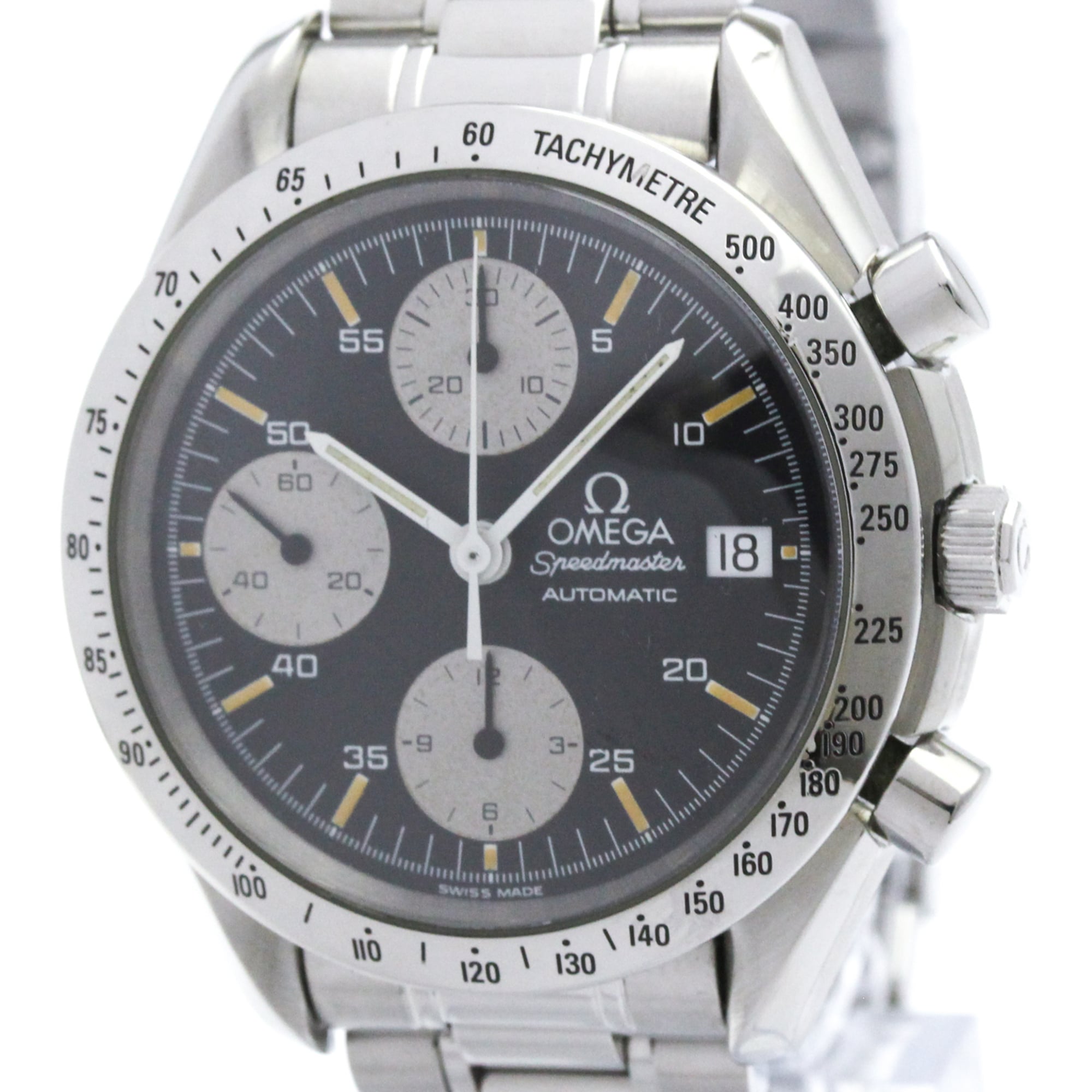 OMEGA Speedmaster Date Steel Automatic Mens Watch 3511.50 Polished — Very Good