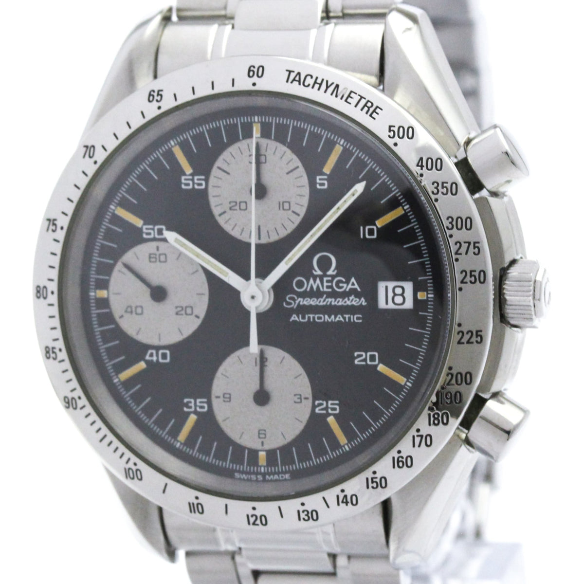 OMEGA Speedmaster Date Steel Automatic Mens Watch 3511.50 Polished — Very Good