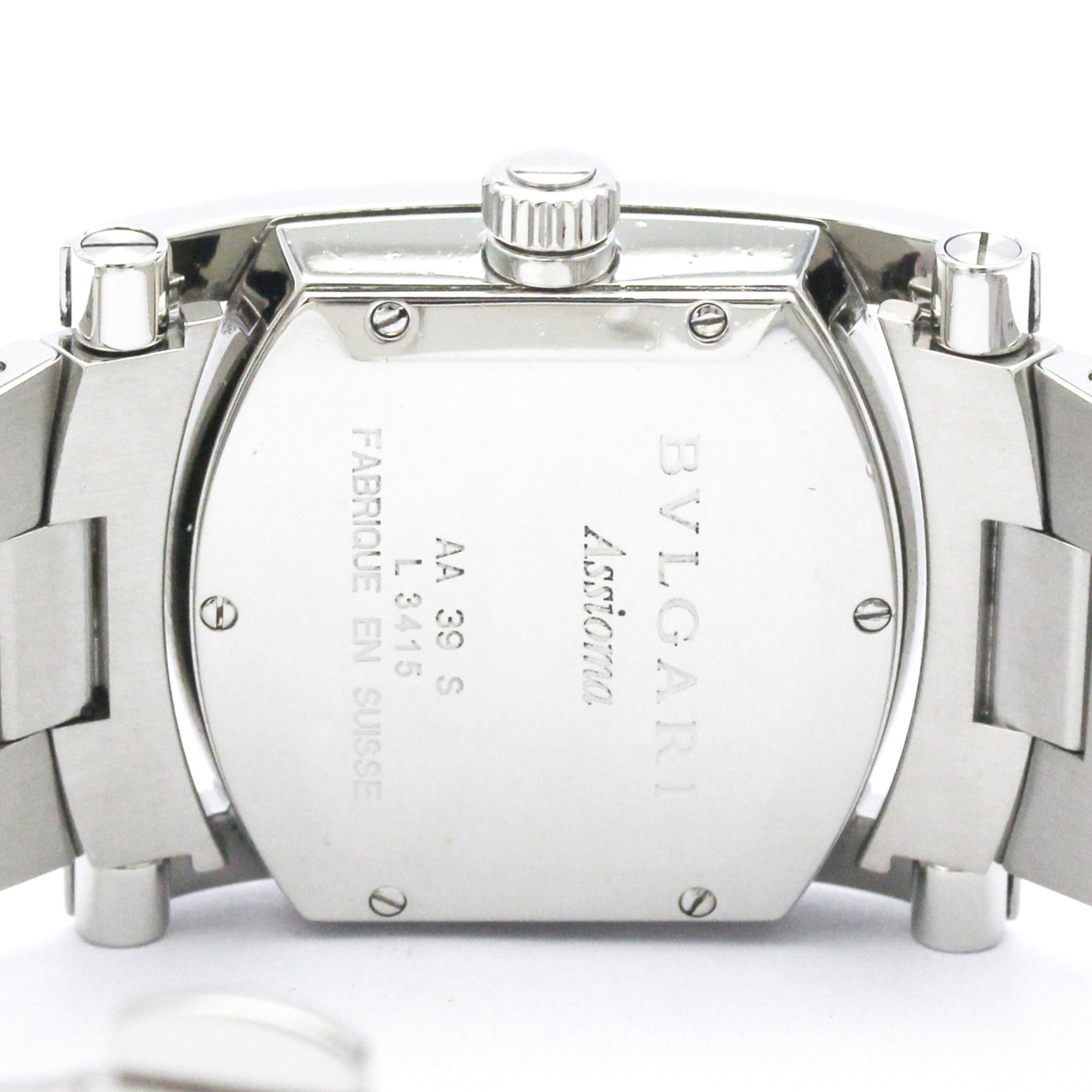 BVLGARI Assioma Stainless Steel Quartz Unisex Watch AA39S Polished — Very Good