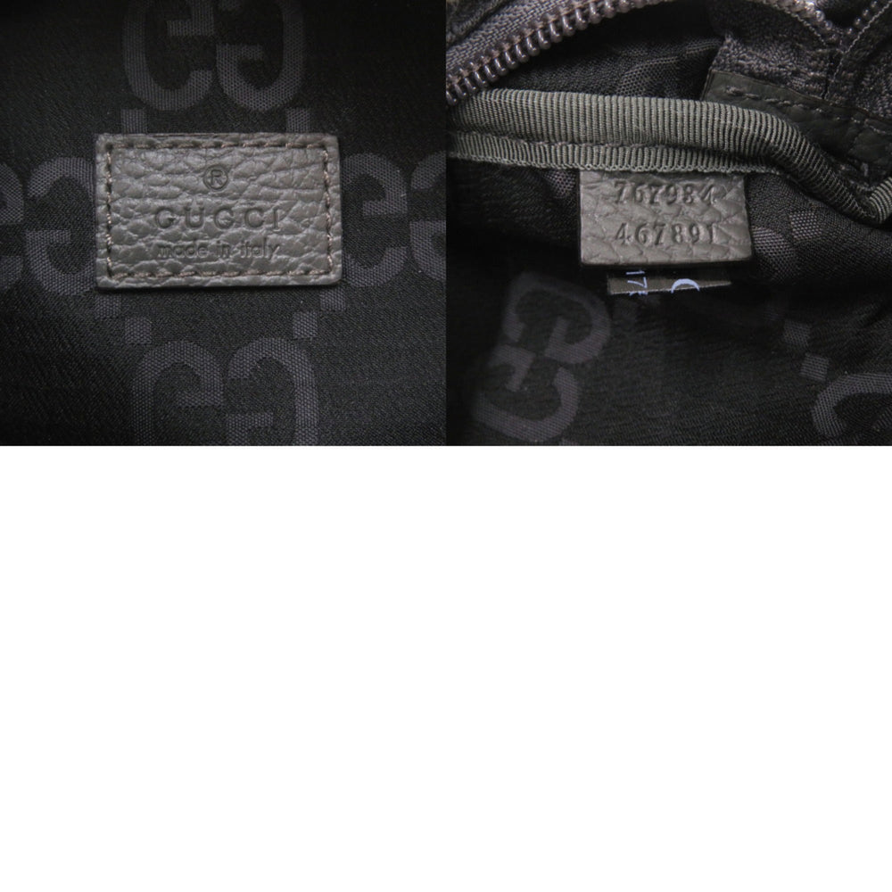 Gucci 767984 GG pattern nylon canvas gray bag, body waist bag 1083GUCCI — Like New