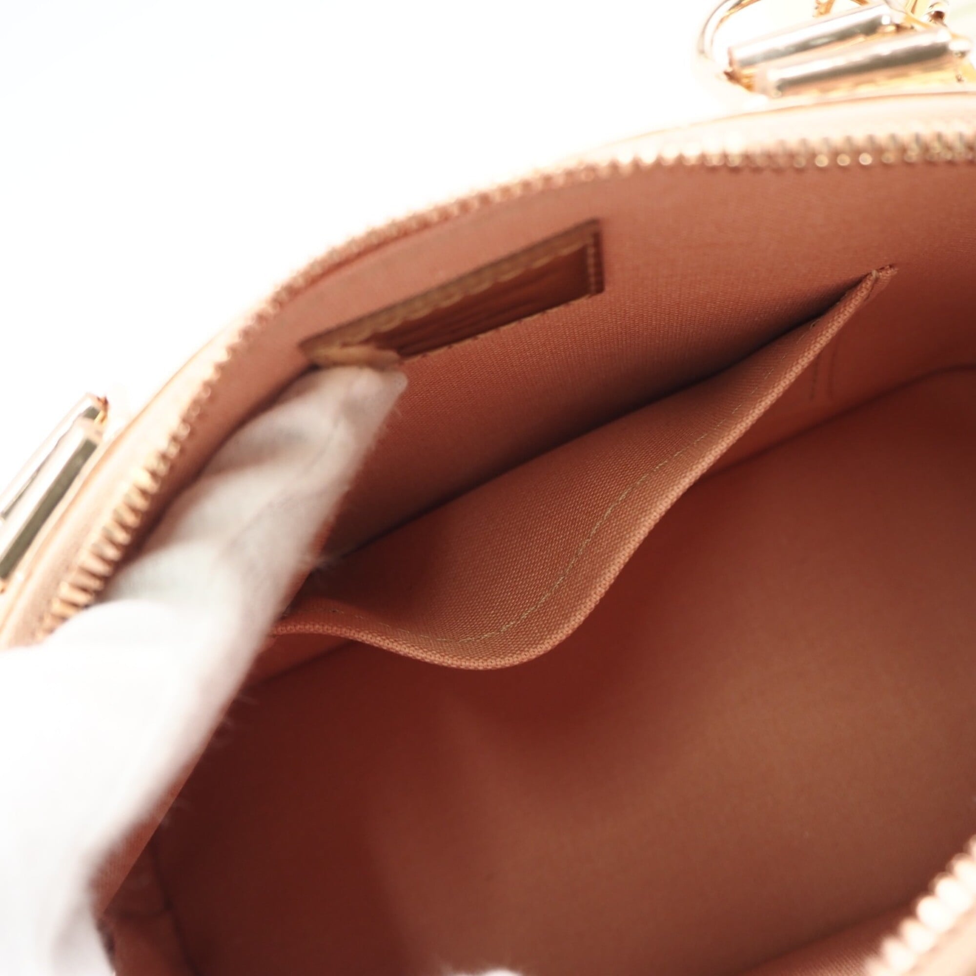 LOUIS VUITTON Monogram Alma BB Cuivre M27037 Handbag Bronze Coated Canvas Women's — New - Store Return