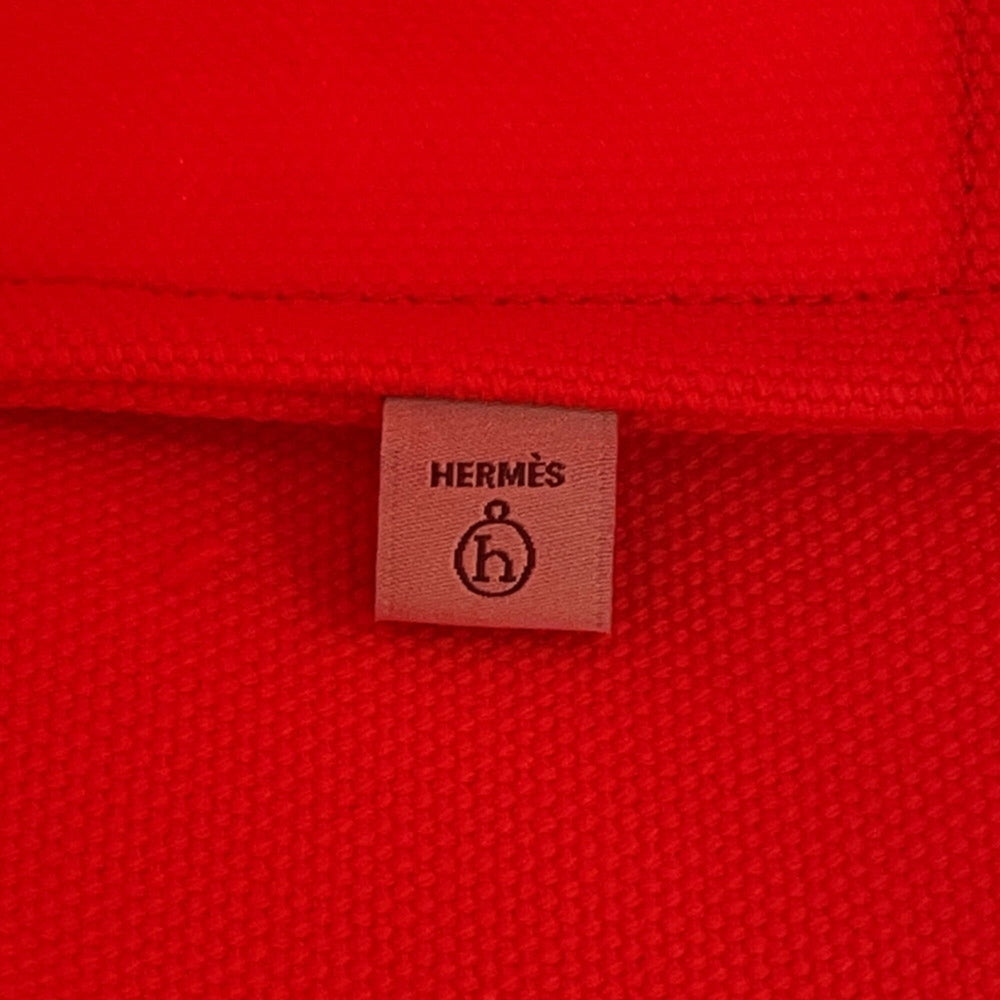 Hermes Tote Bag So Cabas Petit H Orange Green Canvas Epsom Handbag HERMES — Like New