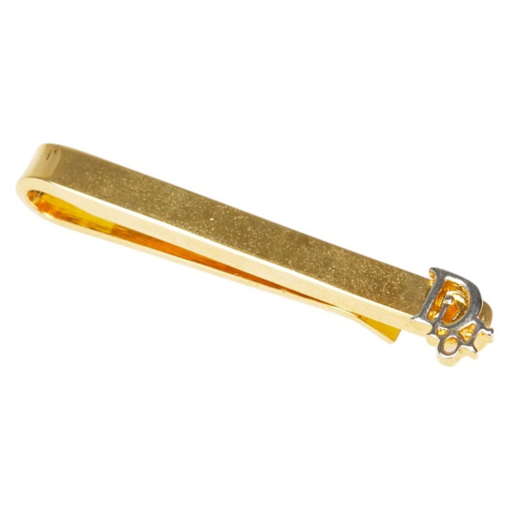 Christian Dior Dior logo tie pin, gold plated, for men.