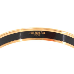 Hermes HERMES Email PM Bangle Bracelet Orange Gold — New - Store Return