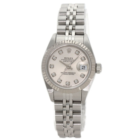 Rolex 79174 Datejust 10P Diamond Watch Stainless Steel/SS/18K White Gold Women's ROLEX
