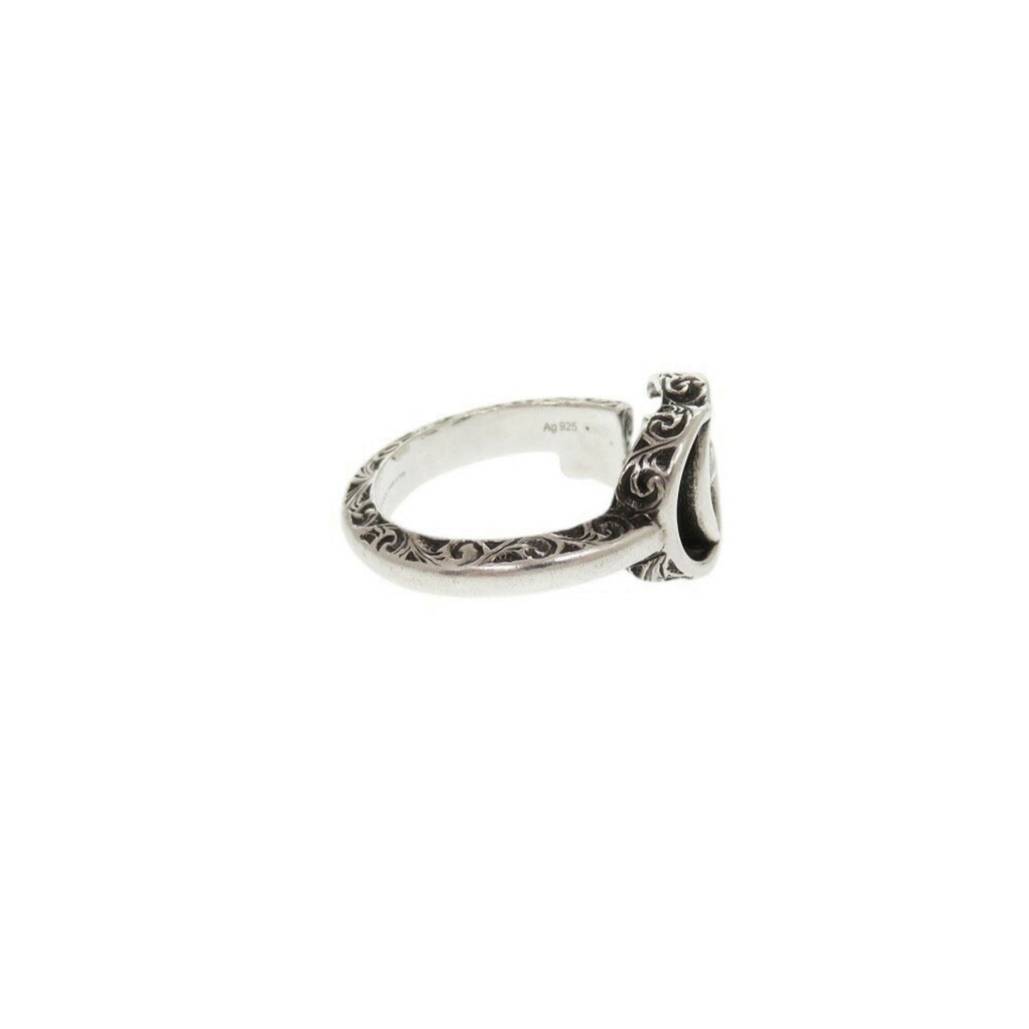 Gucci Double G Ring, Silver 925, Size 15-16 (#17), 1241GUCCI