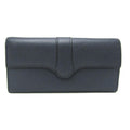 Valextra Punch Long Wallet With Coin Purse/3 Cards V9U14 Men,Women  Calfskin Long Wallet (bi-fold) Navy