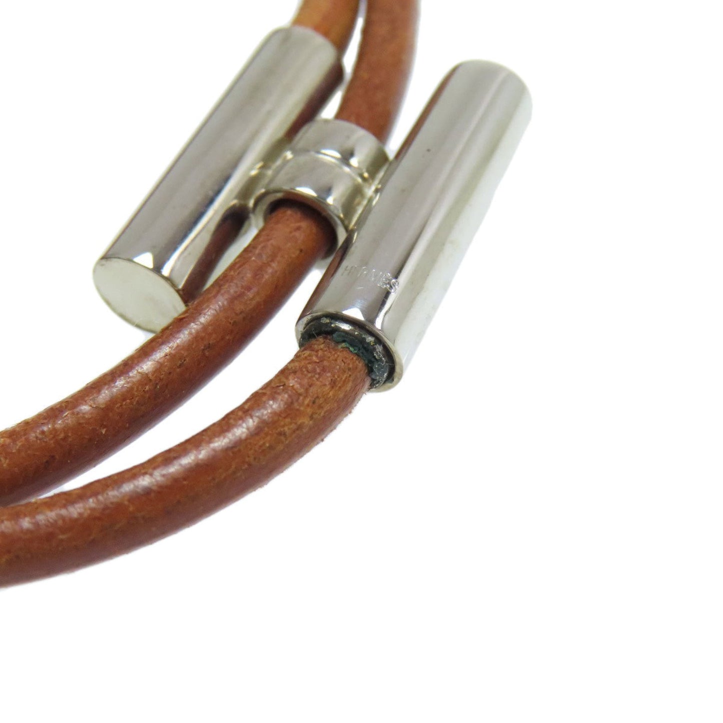 Hermes Hermès Tourni Bracelet in Metal and Leather for Women