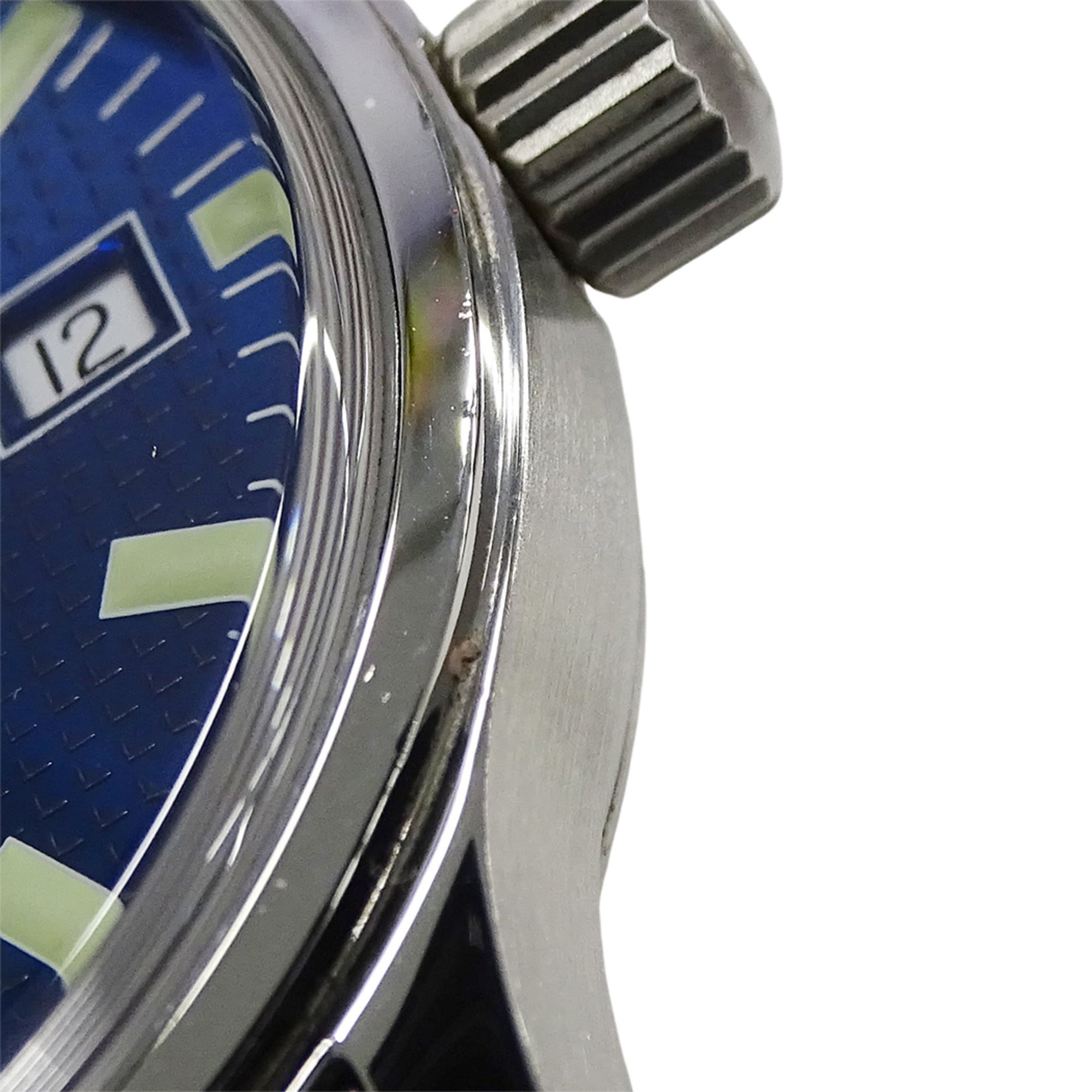 Omega Classic 5203.81 Men's Watch, Brand Name, Date, Automatic Movement, Stainless Steel (SS), Silver & Blue — Good