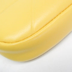 Prada Small Shoulder Pouch PELLETTERIA 9Y21OM Women's Leather Pouch,Shoulder Bag Yellow — Like New