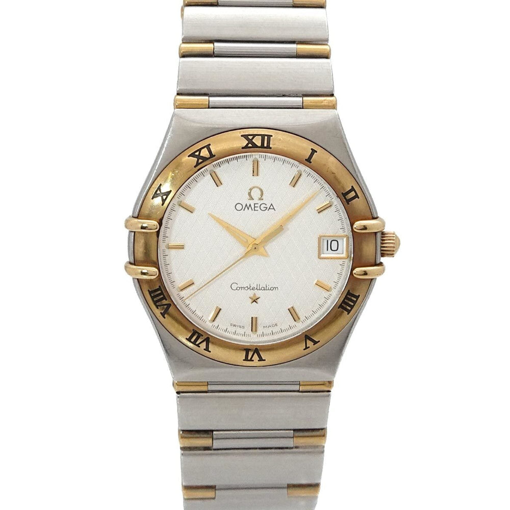 Omega Constellation 1312 30 Men's Watch, Date, Silver/YG Yellow Gold, Quartz Watch — Very Good