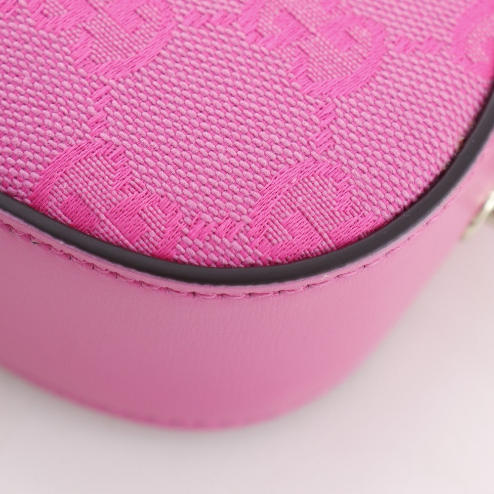 Gucci Moonside Mini Shoulder Bag 786035, GG Canvas, Pink, Zippered, Women's — Like New