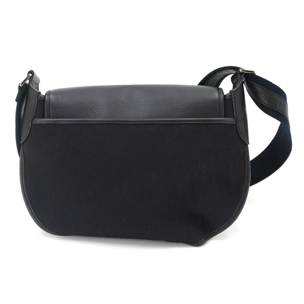 Christian Dior Trotter Street Chic Shoulder Handbag, Canvas and Leather, Black/Navy — Like New